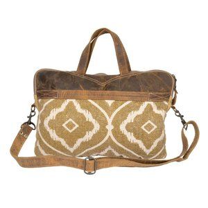 Myra Bag Molten Messenger Bag Canvas Leather